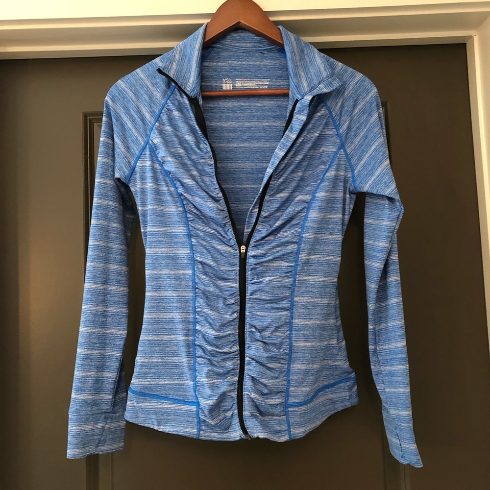 🌺 VS Long Sleeve Zip Up Light Blue XS TP XP Women - Picture 4 of 8
